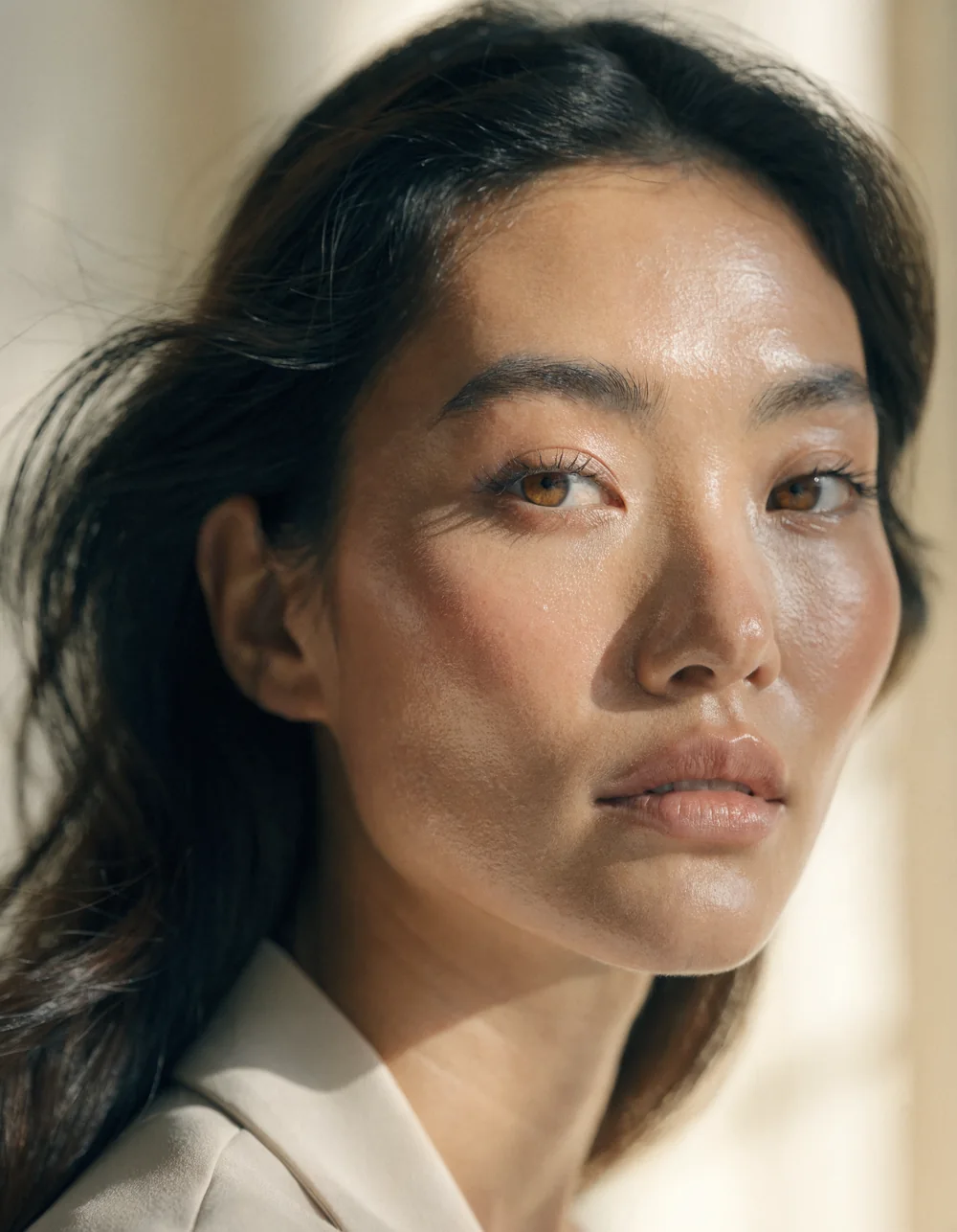 Calm, healthy skin in natural light — Nomadic Care